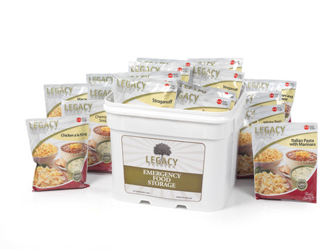 Legacy Foods 120 Servings Emergency Food Entree Bucket