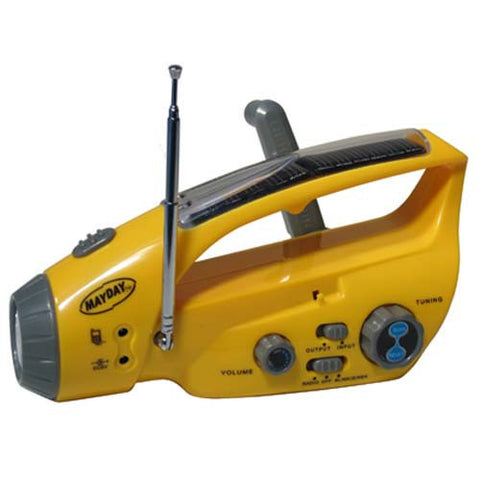 Solar Dynamo Flashlight FM Radio & Cell Charger