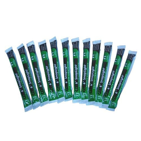 Cyalume 12-Hour Green Lightstick 12-Pack