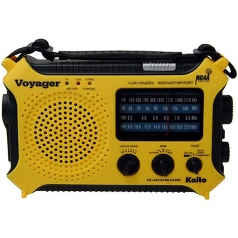 Voyager'' Dynamo Solar Weather AM/FM/SW Radio