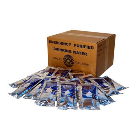 Emergency Drinking Water Pouches 4.225 oz. Case-96