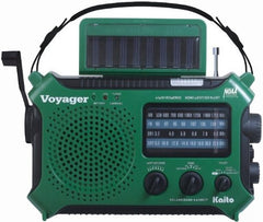 Kaito Voyager KA500IP Solar/Dynamo AM/FM/SW NOAA Weather Radio with Alert & Cell Phone (iPod/iPhone) Charger