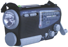 Dynamo/Solar Radio with flashlight, Compass/thermometer, siren/ Clock  AM/FM/Short Wave Bands
