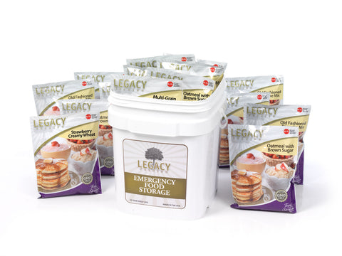 Legacy Foods 60 Serving Breakfast Bucket