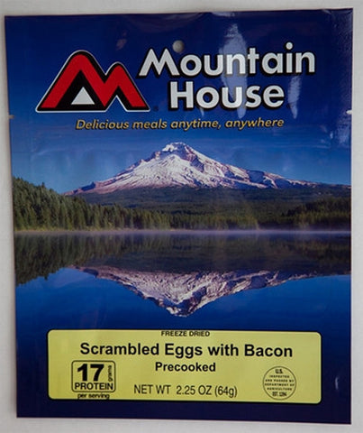 Mountain House Precooked Eggs / Bacon - 2 Servings