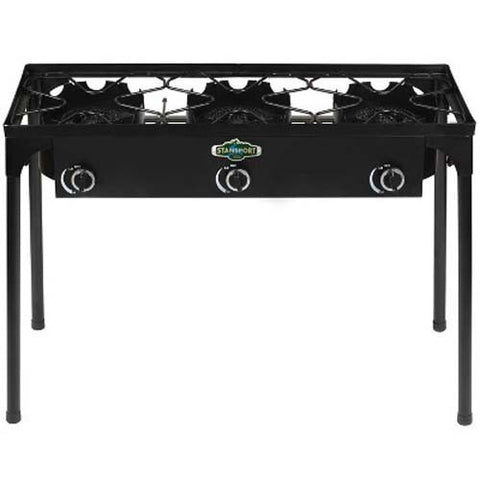 3-Burner Outdoor Propane Stove w/ Stand