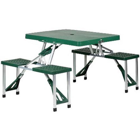 Folding Picnic Table w/ 4 Integrated Seats