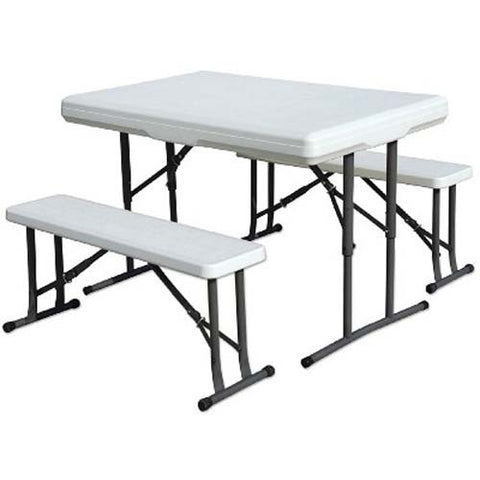 Folding Table w/ Bench Seats 44'' x 26'' x 28''