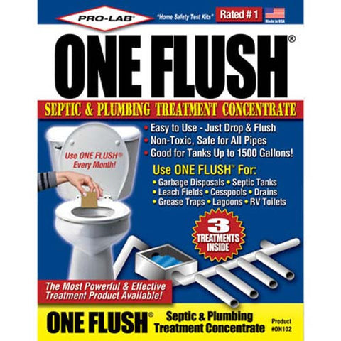 ''One Flush Septic'' Home Test Kit