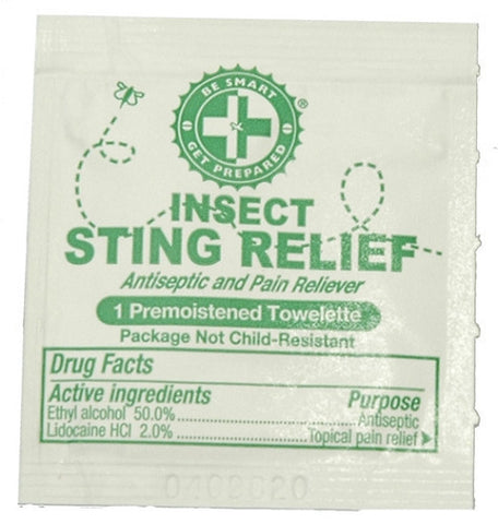 Sting Relief Prep Pads Box of 100