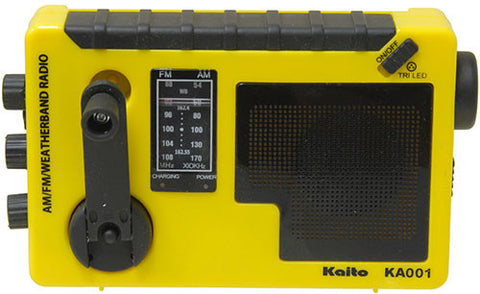 Kaito KA001 Portable Hand-Crank AM, FM, NOAA Radio