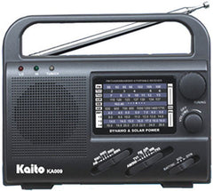 AM/FM/SW1-SW4  Dynamo/Solar Power Radiowith Air Band and Super Bright LED Flashlight