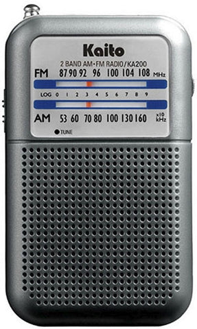 Kaito KA200 Pocket AM/FM Radio Receiver