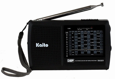 Kaito KA321 Pocket-size 10-Band AM/FM Shortwave Radio with DSP