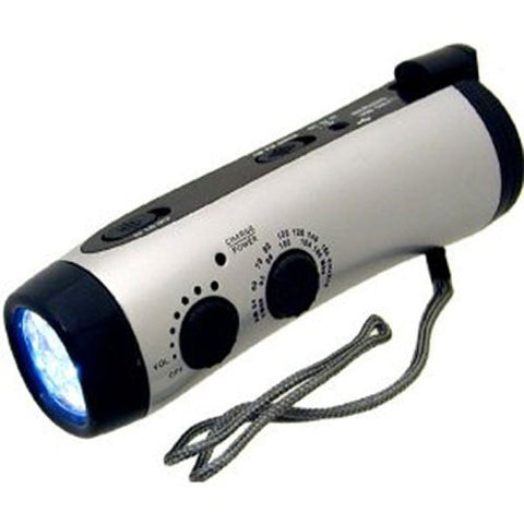 Kaito KA404 Emergency Hand Crank Dynamo 5-LED Flashlight / AM/FM radio