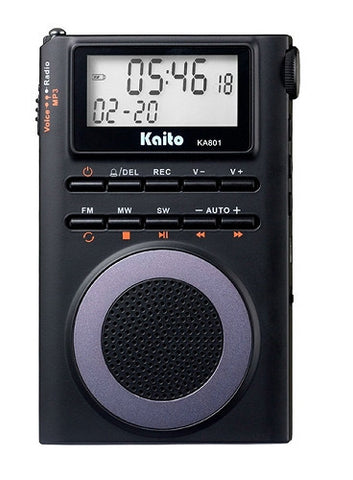 Kaito KA801 DSP Shortwave radio with MP3 Player and Recorder