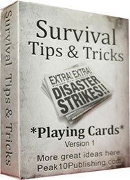 Survival Tips Playing Cards