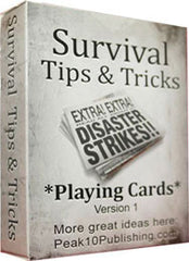 Survival Tips Playing Cards