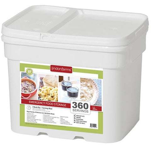 Lindon Farms 360 Servings Emergency Food Storage Kit