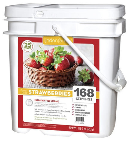 Lindon Farms 168 Servings Freeze Dried Strawberries