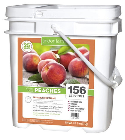 Lindon Farms 156 Servings Freeze Dried Peaches