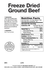 Lindon Farms Freeze Dried Ground Beef